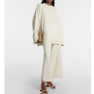 Loewe Oversized Cashmere Sweater Ecru L/XL Quiet Luxury Closet Staple Clean Girl